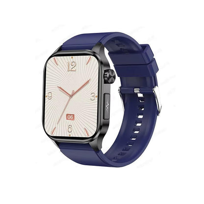 "Men's smartwatch with health monitoring, sleek alloy frame, bright display, and SOS feature for seniors' daily wellness."