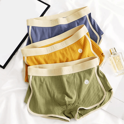 Men's Ultra - Soft Cotton Brief Set with Ribbed Texture - Lexians