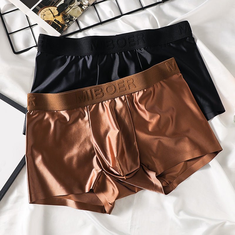 Men's Ultra - Soft Satin Boxers with Stretch Comfort - Lexians