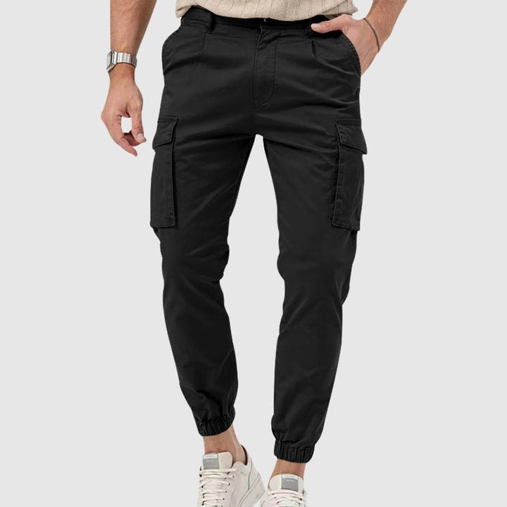 Men’s Versatile Mid - Rise Cargo Pants with Pockets - Lexians