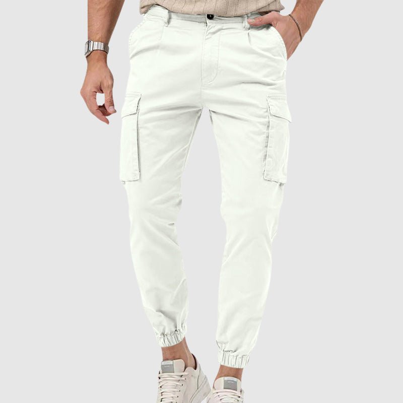 Men’s Versatile Mid - Rise Cargo Pants with Pockets - Lexians