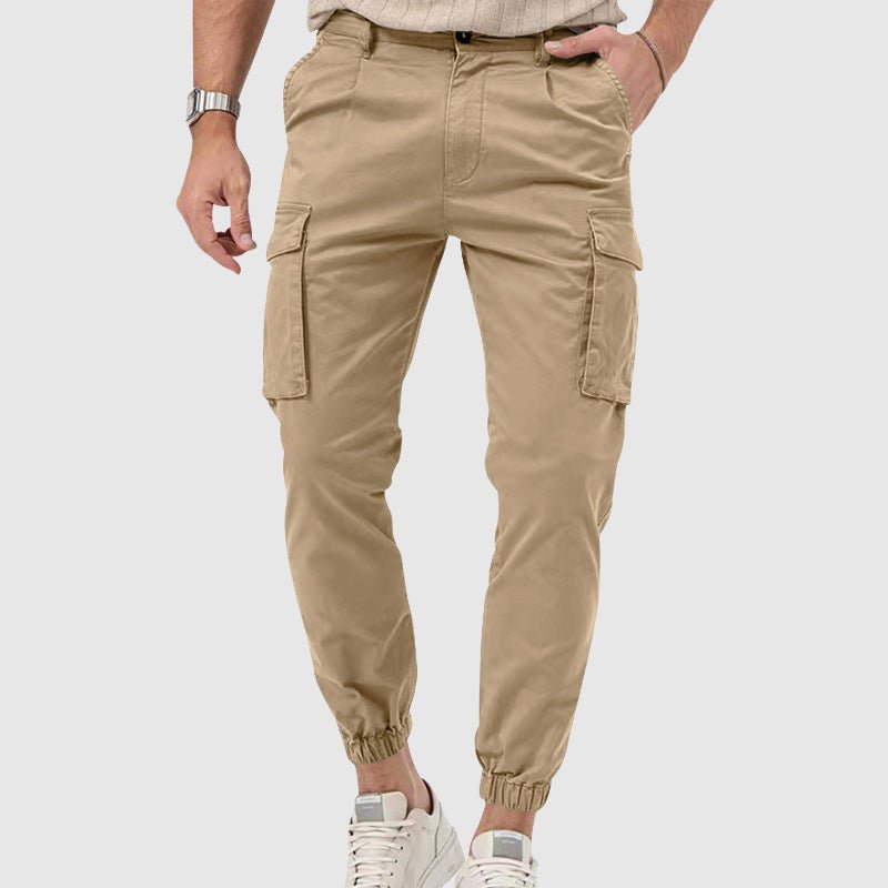 Men’s Versatile Mid - Rise Cargo Pants with Pockets - Lexians