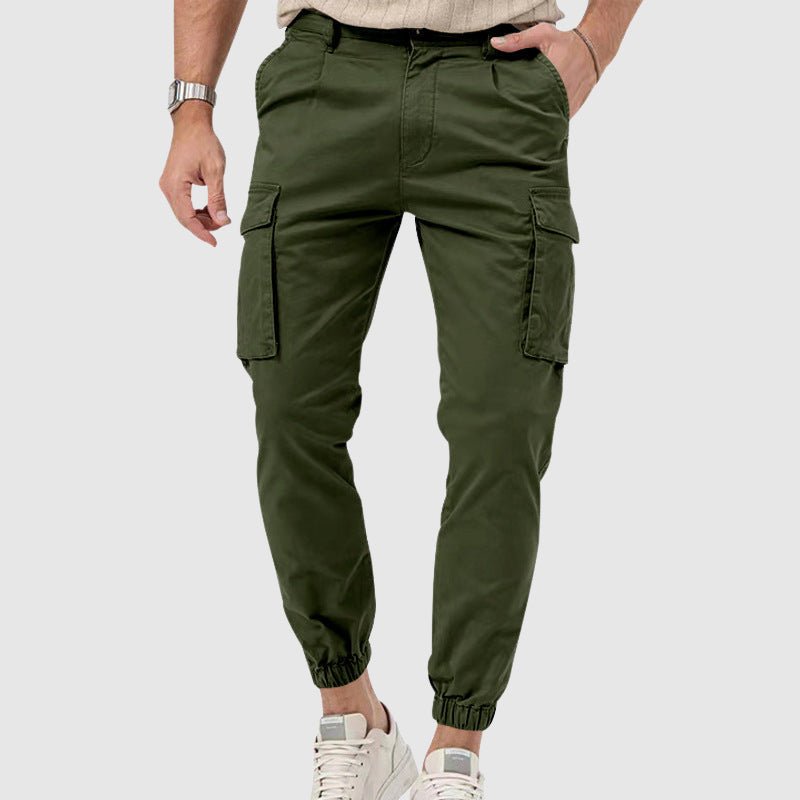 Men’s Versatile Mid - Rise Cargo Pants with Pockets - Lexians