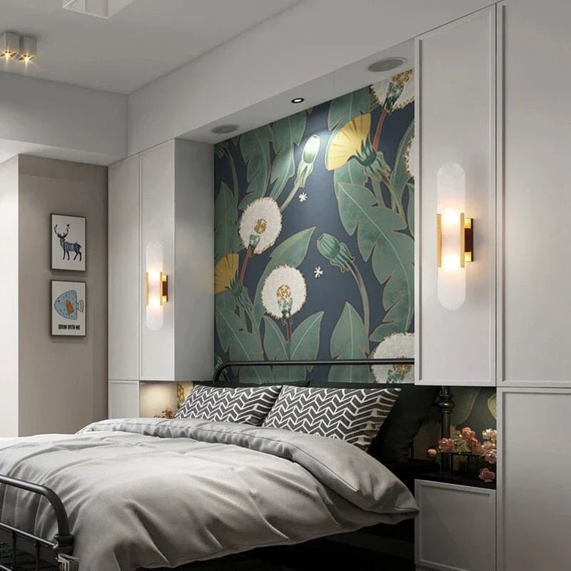 Modern Black and Gold LED Wall Lamp for Dining Room - Lexians