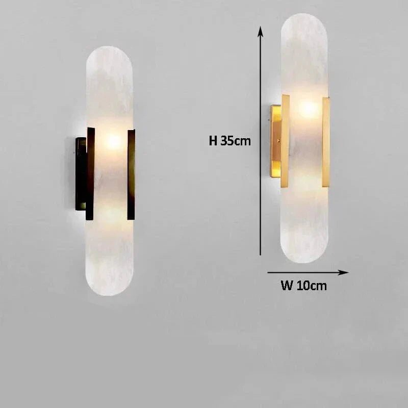 Modern Black and Gold LED Wall Lamp for Dining Room - Lexians