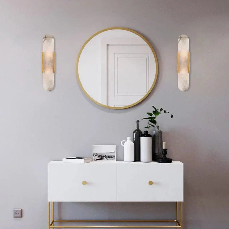 Modern Black and Gold LED Wall Lamp for Dining Room - Lexians