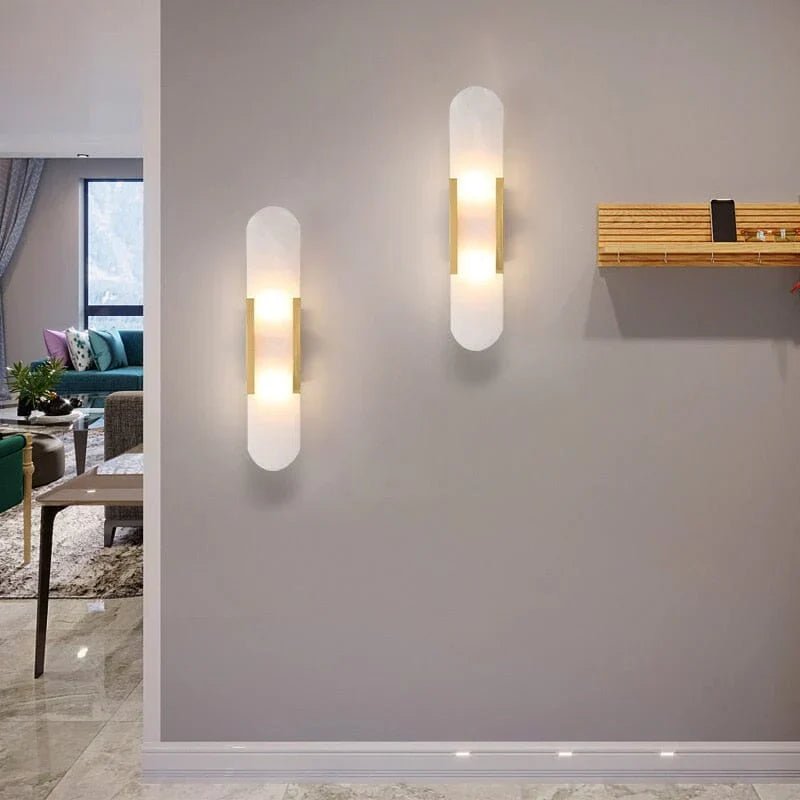Modern Black and Gold LED Wall Lamp for Dining Room - Lexians