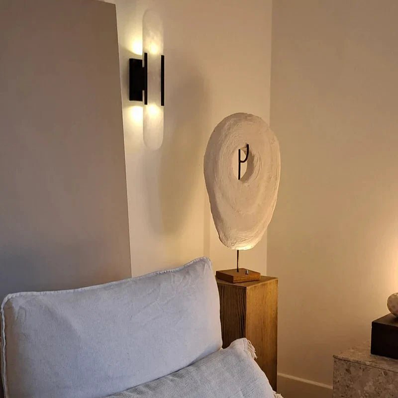 Modern Black and Gold LED Wall Lamp for Dining Room - Lexians