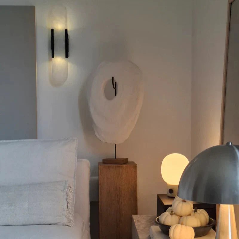 Modern Black and Gold LED Wall Lamp for Dining Room - Lexians