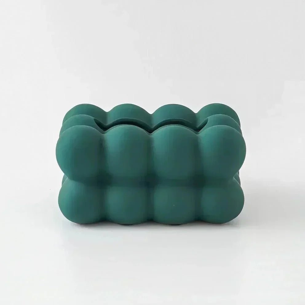 Modern Bubble Ceramic Tissue Box - Durable & Stylish - Lexians