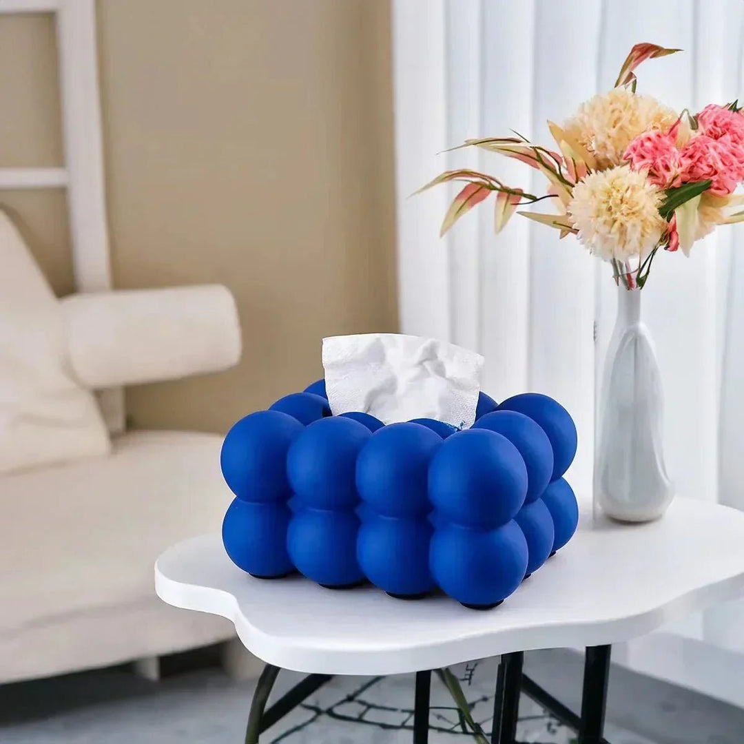 Modern Bubble Ceramic Tissue Box - Durable & Stylish - Lexians