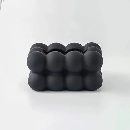 Modern Bubble Ceramic Tissue Box - Durable & Stylish - Lexians