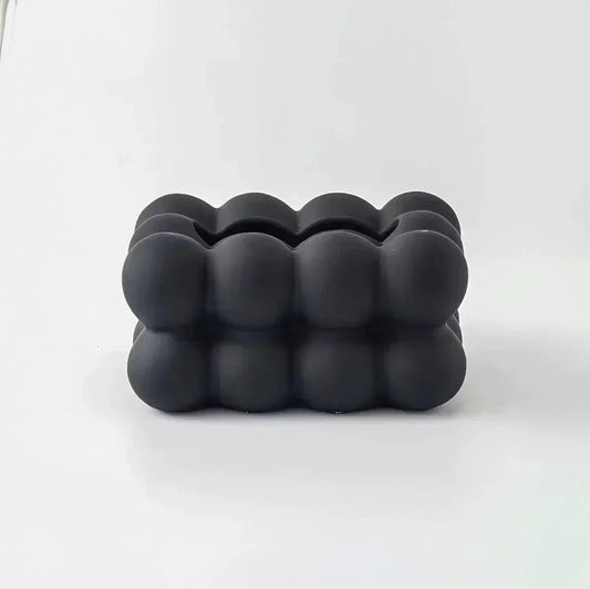 Modern Bubble Ceramic Tissue Box - Durable & Stylish - Lexians