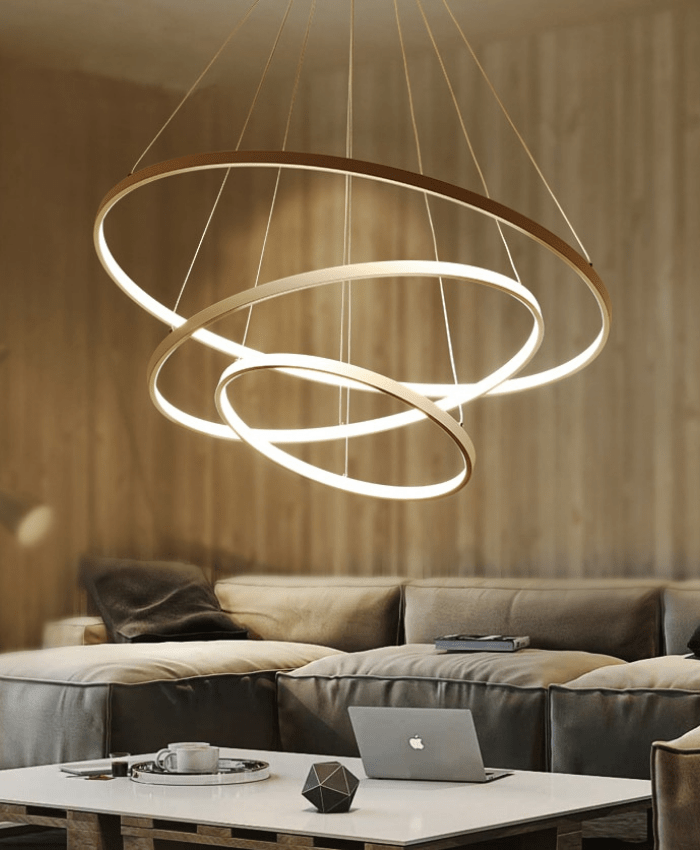 Modern LED Adjustable Ring Chandelier - Lexians