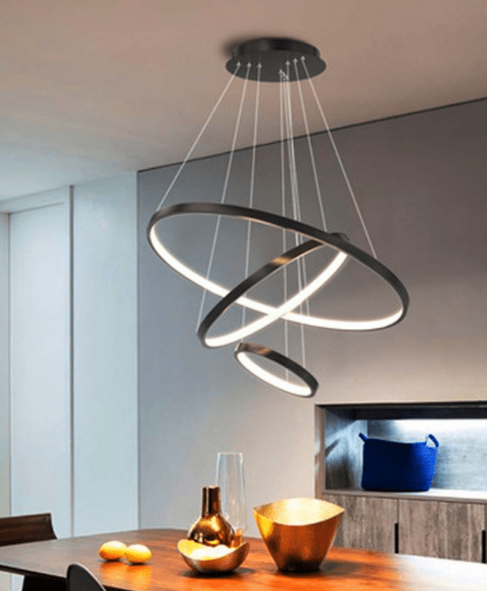 Modern LED Adjustable Ring Chandelier - Lexians