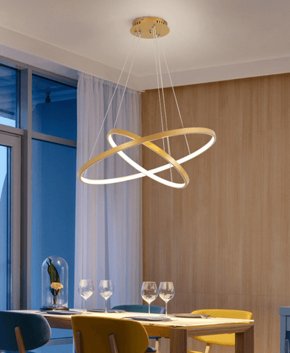 Modern LED Adjustable Ring Chandelier - Lexians