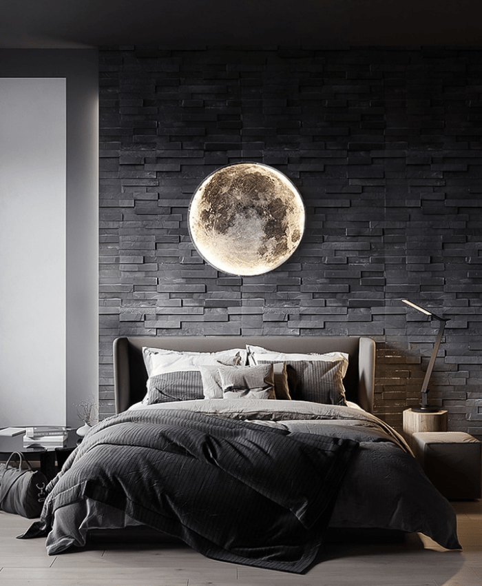Modern Lunar LED Wall Lamp for Cozy Nights - Lexians