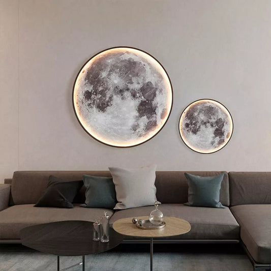 Modern Lunar LED Wall Lamp for Cozy Nights - Lexians