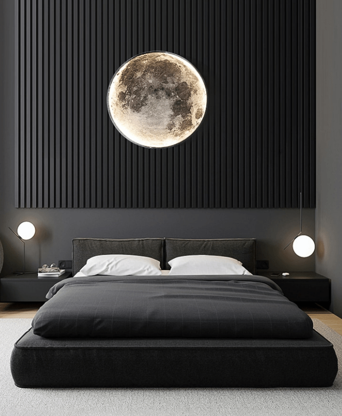 Modern Lunar LED Wall Lamp for Cozy Nights - Lexians