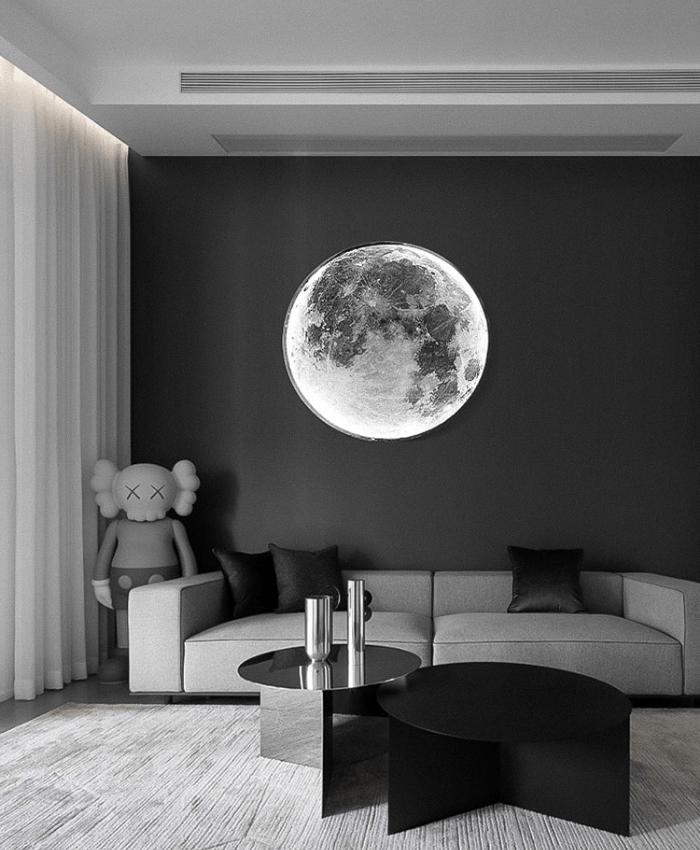 Modern Lunar LED Wall Lamp for Cozy Nights - Lexians