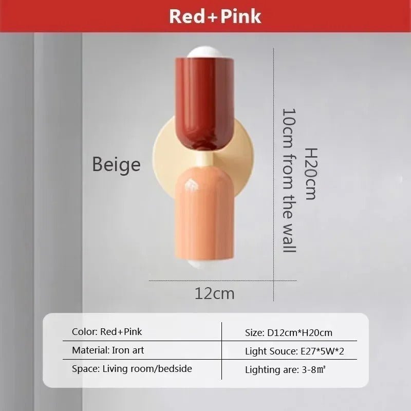 Modern Nordic Double Head LED Wall Lamp - Lexians