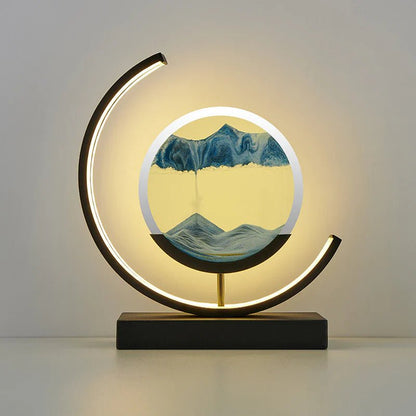 Modern Sand Motion Table Lamp with LED Light - Lexians
