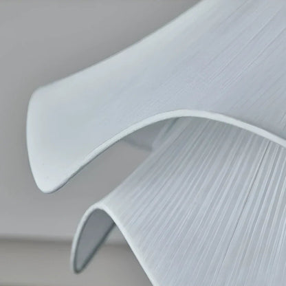 Modern White Fabric Flower LED Pendant Light - Lexians