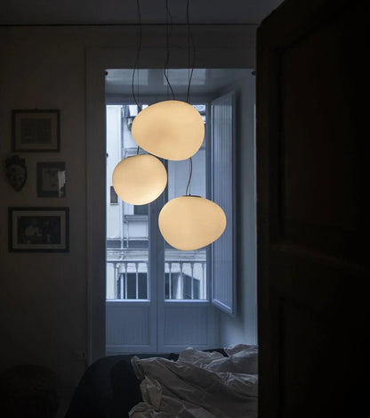 Modern White Glass Globe Pendant Light for Home Decor - Lexians