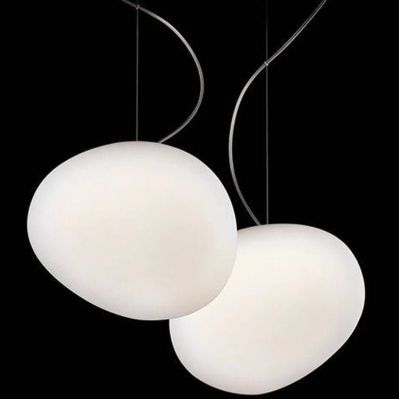 Modern White Glass Globe Pendant Light for Home Decor - Lexians