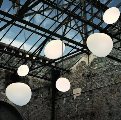 Modern White Glass Globe Pendant Light for Home Decor - Lexians