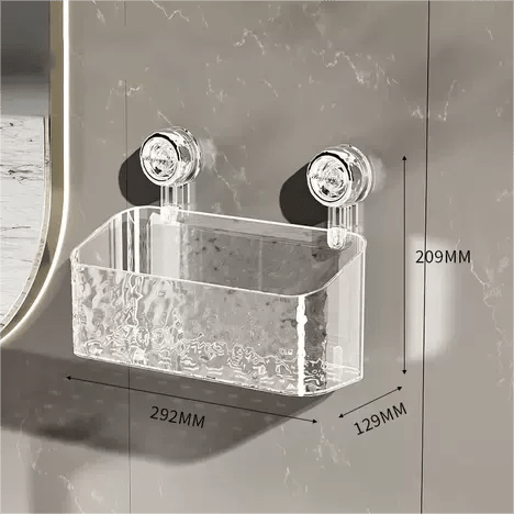 No - Drill Bathroom Wall Storage with Strong Suction Cups - Lexians