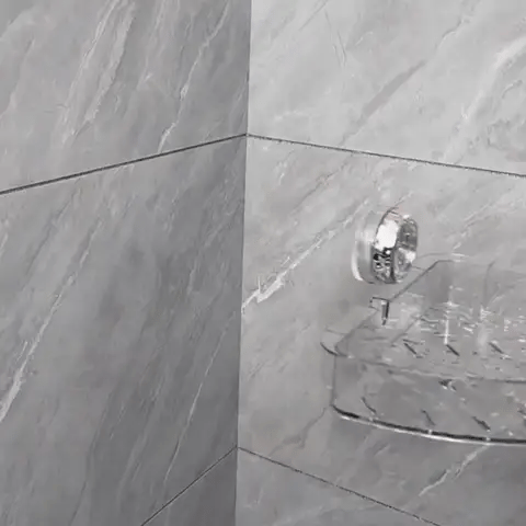 No - Drill Bathroom Wall Storage with Strong Suction Cups - Lexians