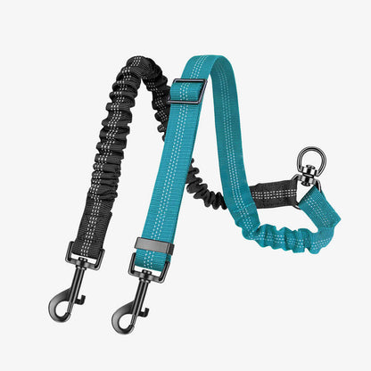No - Tangle Shock Absorbing Double Lead Dog Leash - Lexians