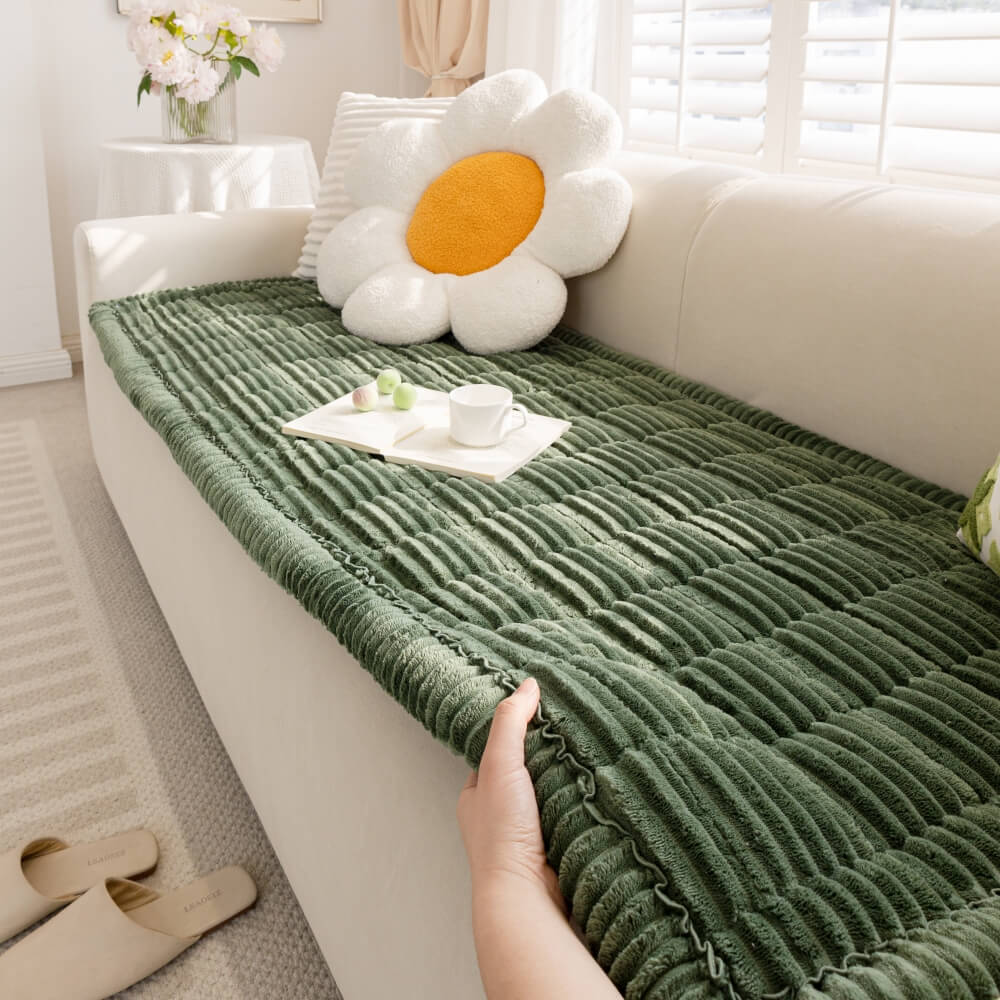 Non - Slip Pet Couch Cover with Soft Flannel Finish - Lexians