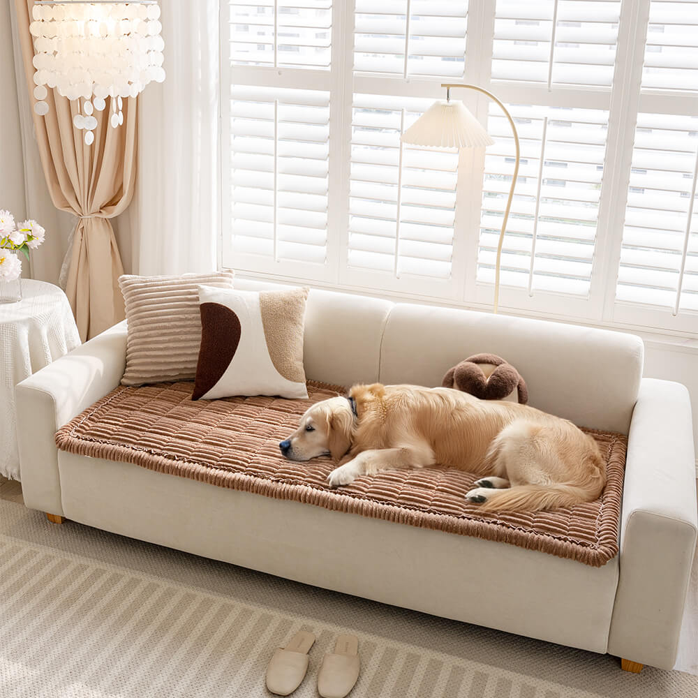 Non - Slip Pet Couch Cover with Soft Flannel Finish - Lexians