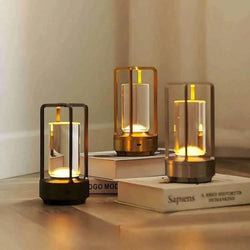 Nordic Crystal Lantern Lamp - Cordless & Rechargeable - Lexians