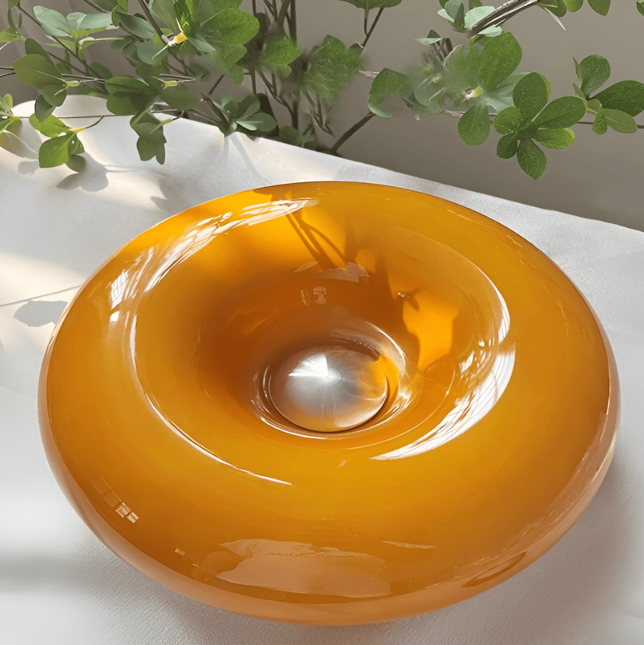 Orange Donut - Shaped LED Wall & Table Lamp for Versatile Decoration - Lexians