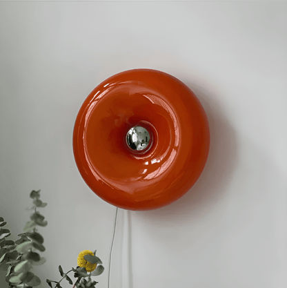 Orange Donut - Shaped LED Wall & Table Lamp for Versatile Decoration - Lexians
