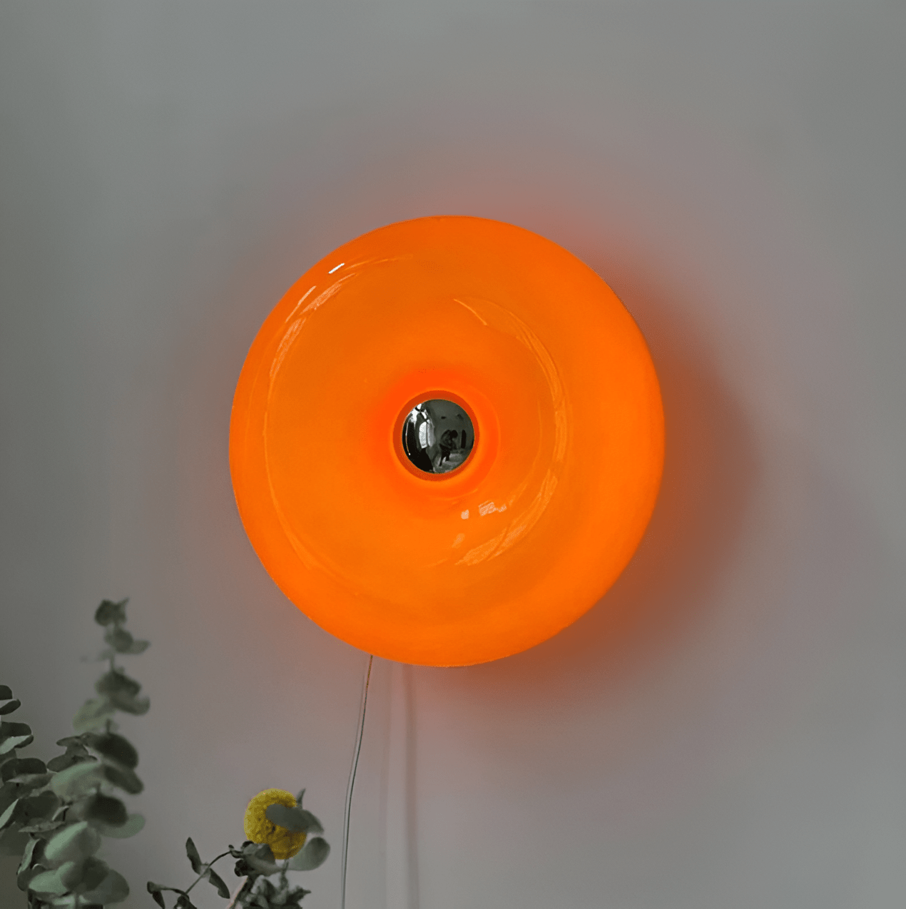 Orange Donut - Shaped LED Wall & Table Lamp for Versatile Decoration - Lexians