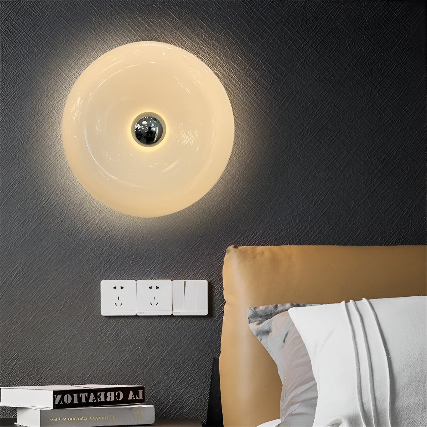 Orange Donut - Shaped LED Wall & Table Lamp for Versatile Decoration - Lexians