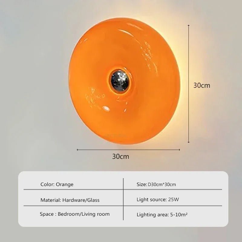 Orange Donut - Shaped LED Wall & Table Lamp for Versatile Decoration - Lexians