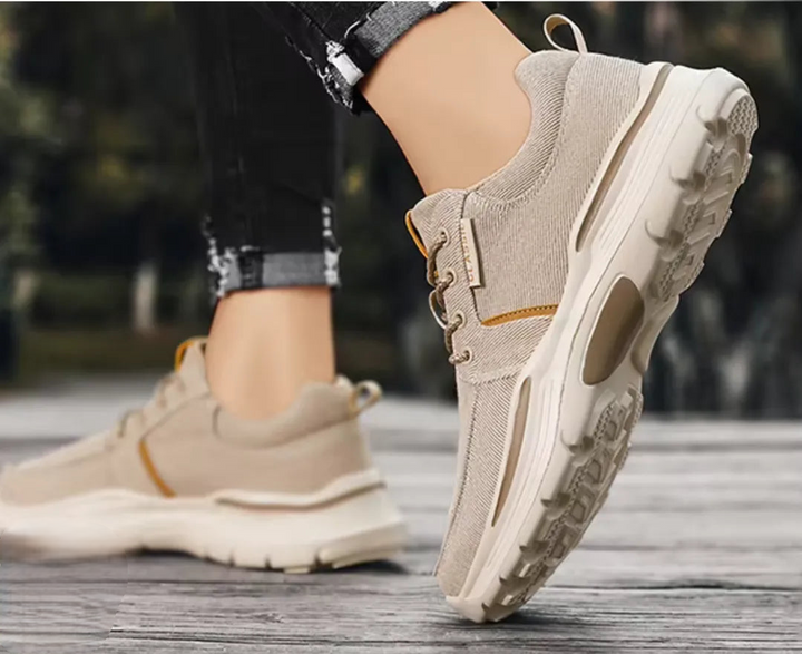 Lightweight men's comfort shoes with orthopedic foot support, ideal for active wear & pain relief.