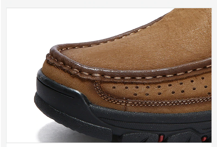 Explore in comfort with men's orthopedic walking shoes, arch support & cushioned design for long hikes.