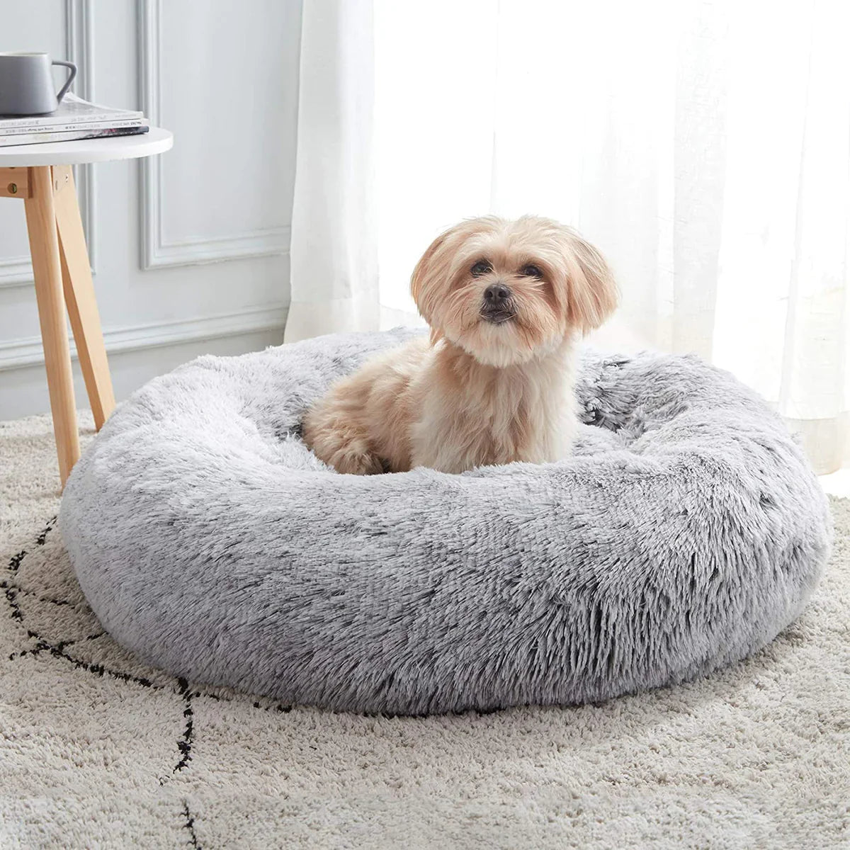 Orthopedic Calming Dog Bed with Memory Foam Support - Lexians