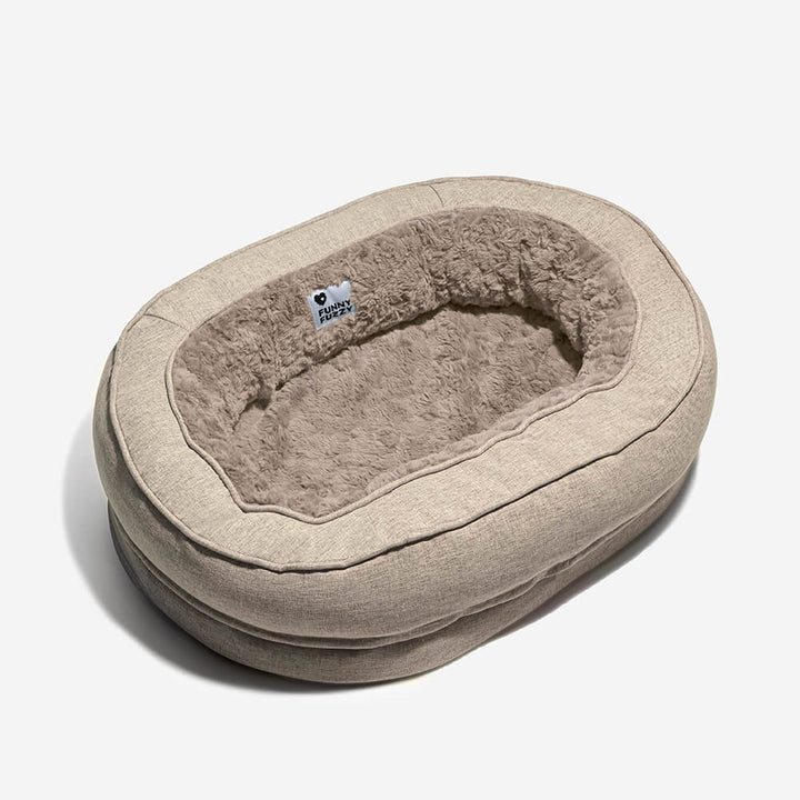 Orthopedic Donut Dog Bed with Anti - Slip and Waterproof Features - Lexians