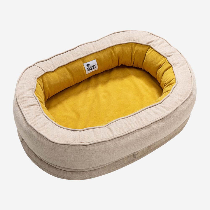 Orthopedic Donut Dog Bed with Anti - Slip and Waterproof Features - Lexians