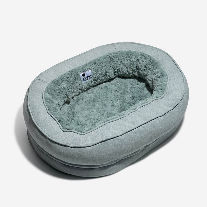 Orthopedic Donut Dog Bed with Anti - Slip and Waterproof Features - Lexians