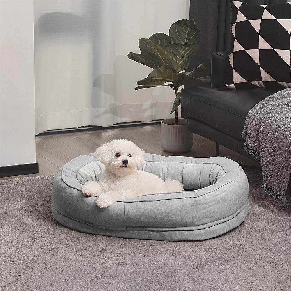 Orthopedic Donut Dog Bed with Anti - Slip and Waterproof Features - Lexians