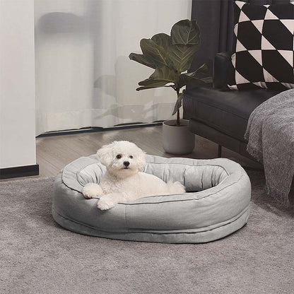 Orthopedic Donut Dog Bed with Anti - Slip and Waterproof Features - Lexians