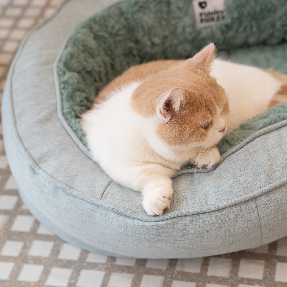Orthopedic Donut Dog Bed with Anti - Slip and Waterproof Features - Lexians
